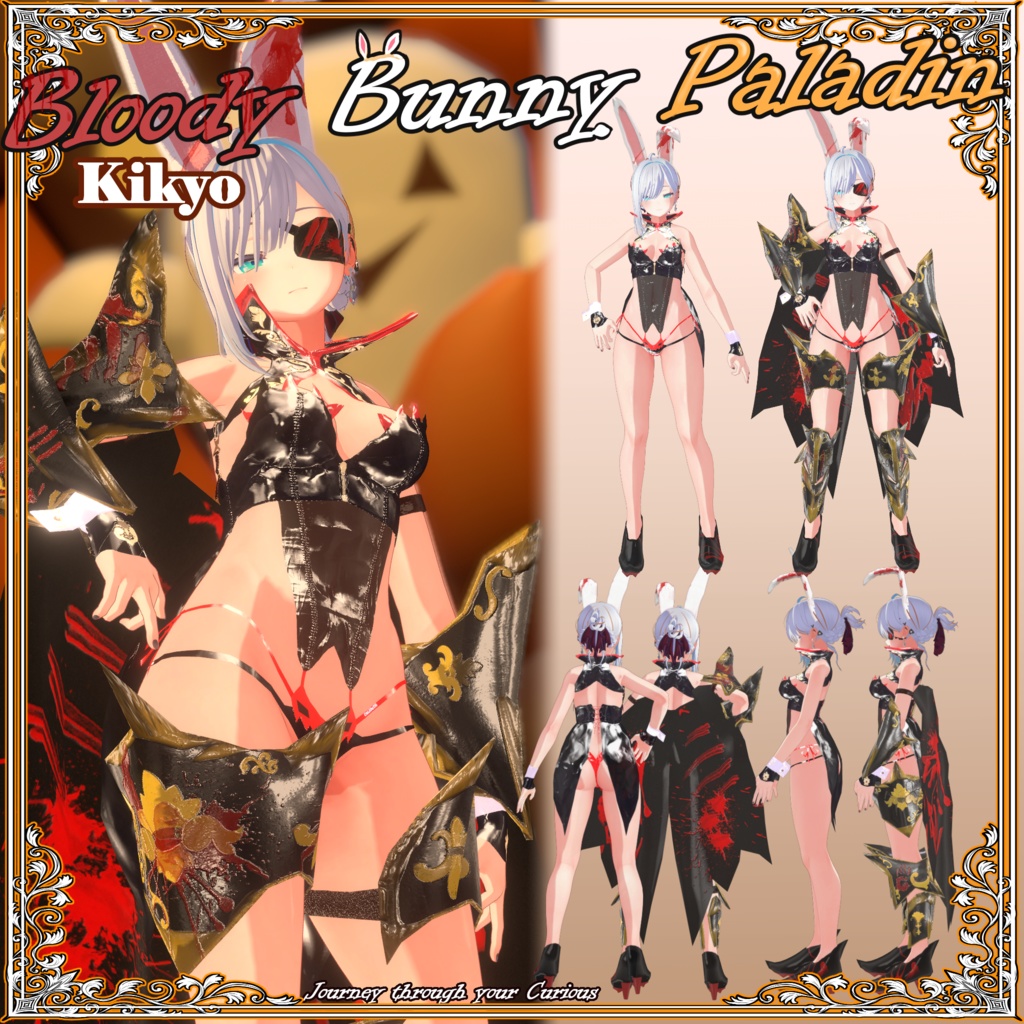 【4アバター 対応】Bloody Bunny Paladin【ハロウィン】