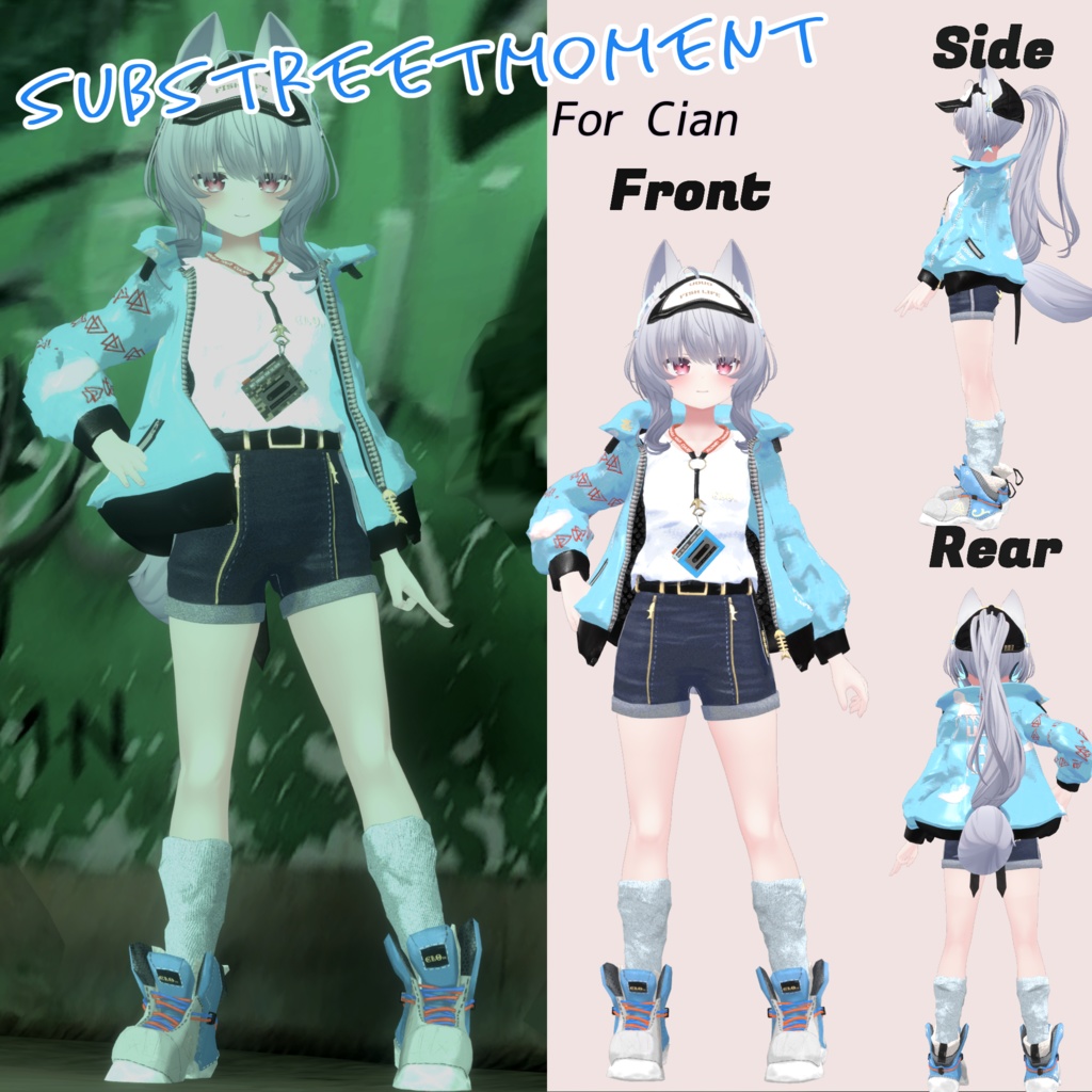 【30アバター対応】7th Lot. SubStreet Moment 【衣装】