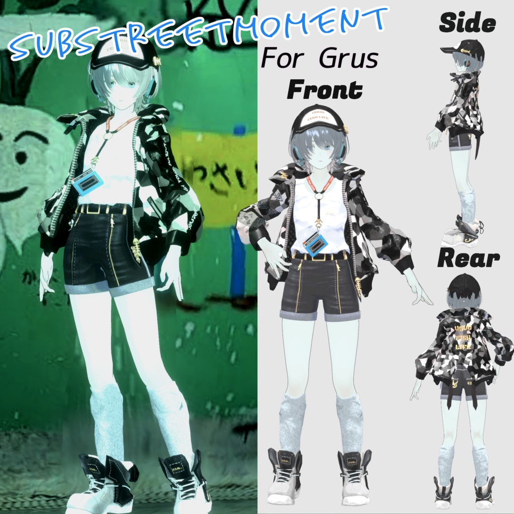 【30アバター対応】7th Lot. SubStreet Moment 【衣装】