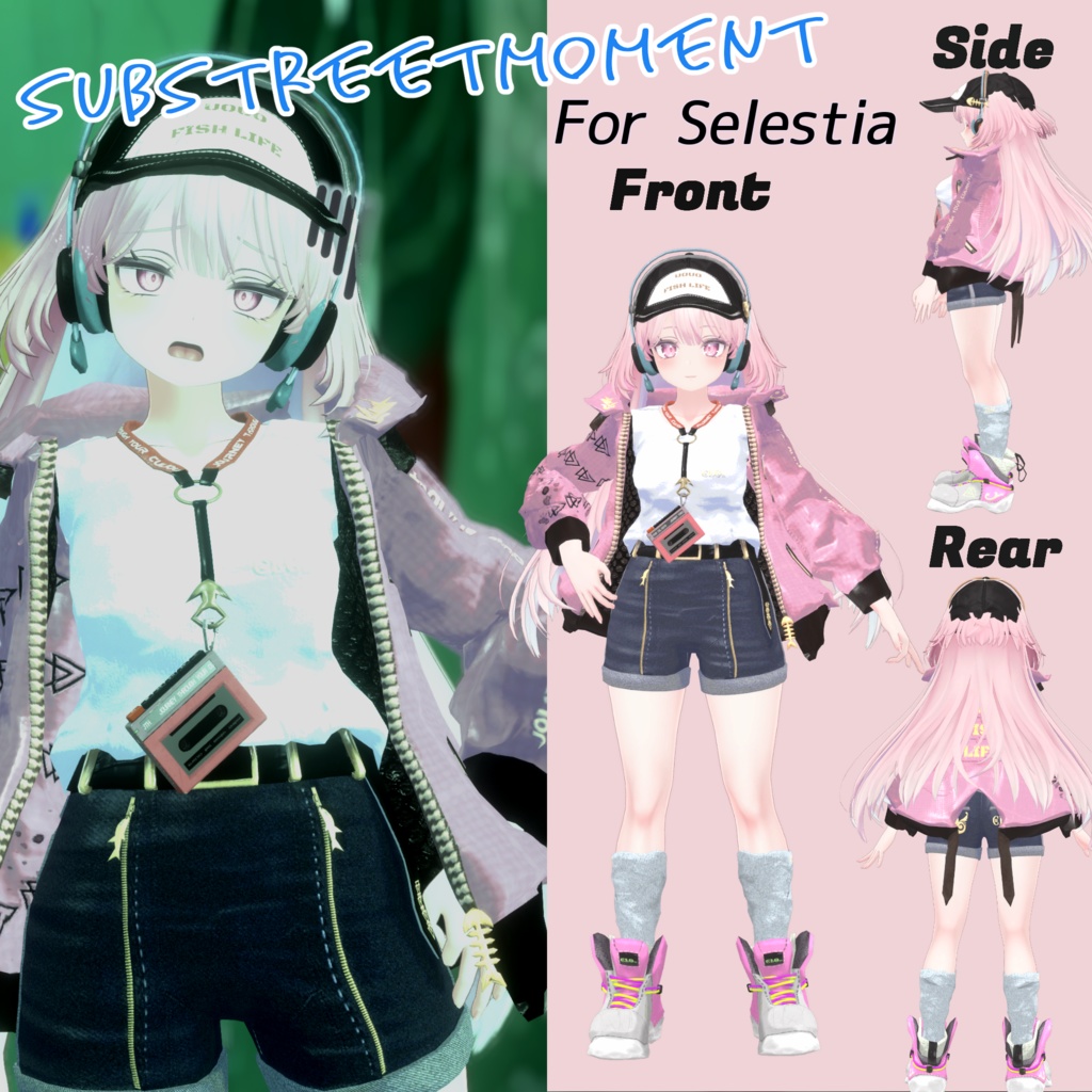 【30アバター対応】7th Lot. SubStreet Moment 【衣装】