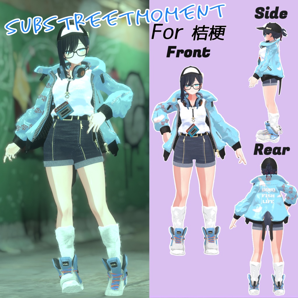 【30アバター対応】7th Lot. SubStreet Moment 【衣装】