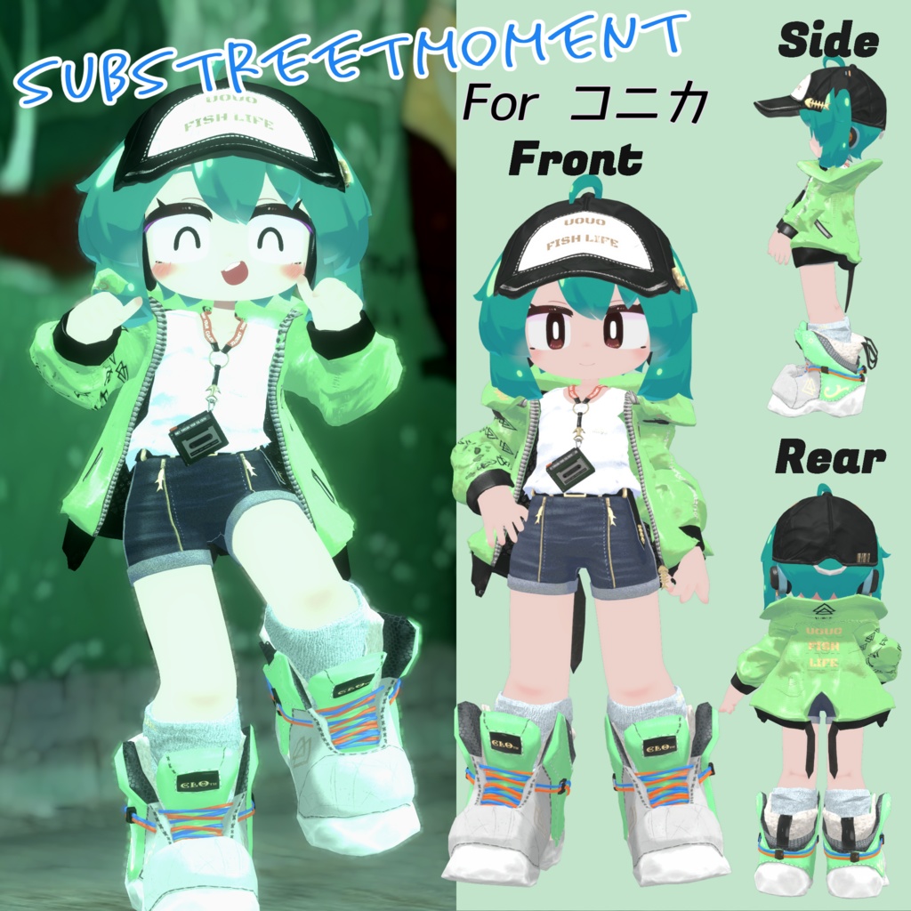 【30アバター対応】7th Lot. SubStreet Moment 【衣装】