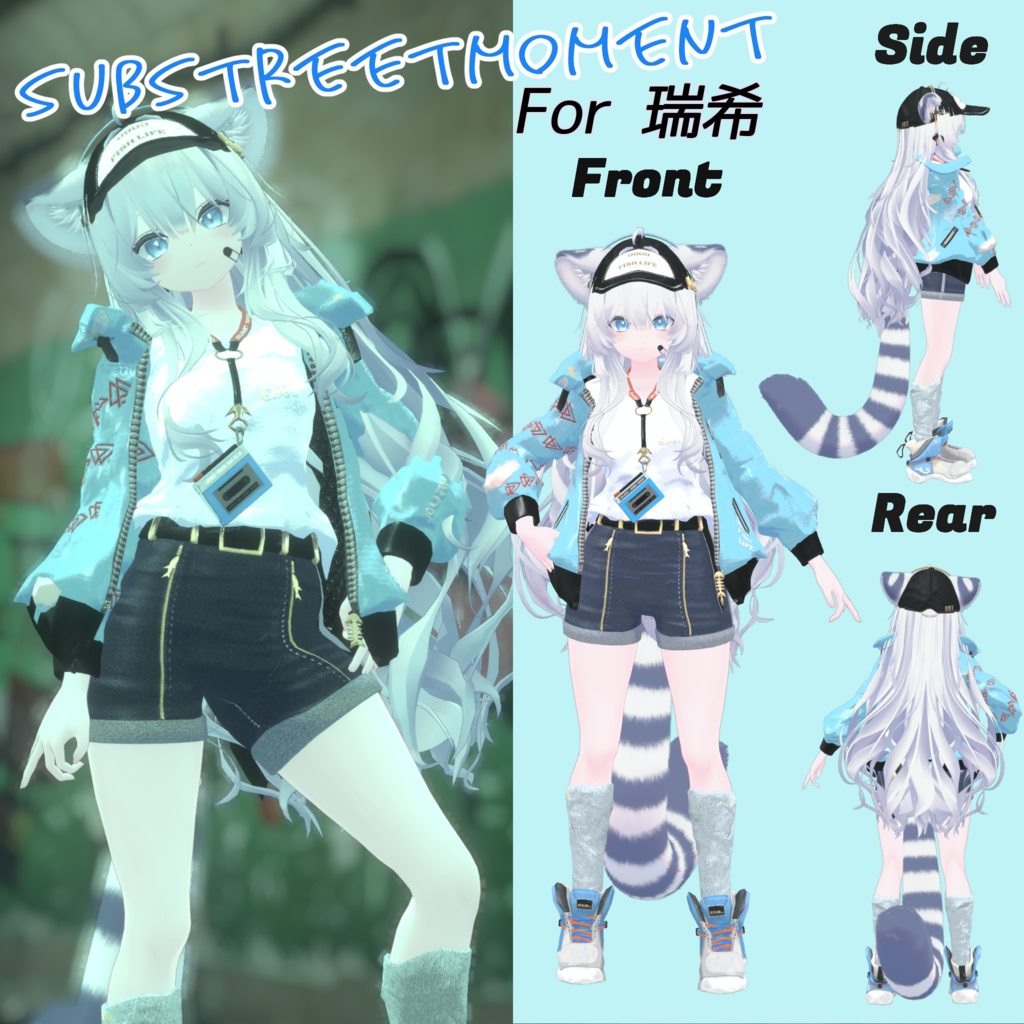 【30アバター対応】7th Lot. SubStreet Moment 【衣装】