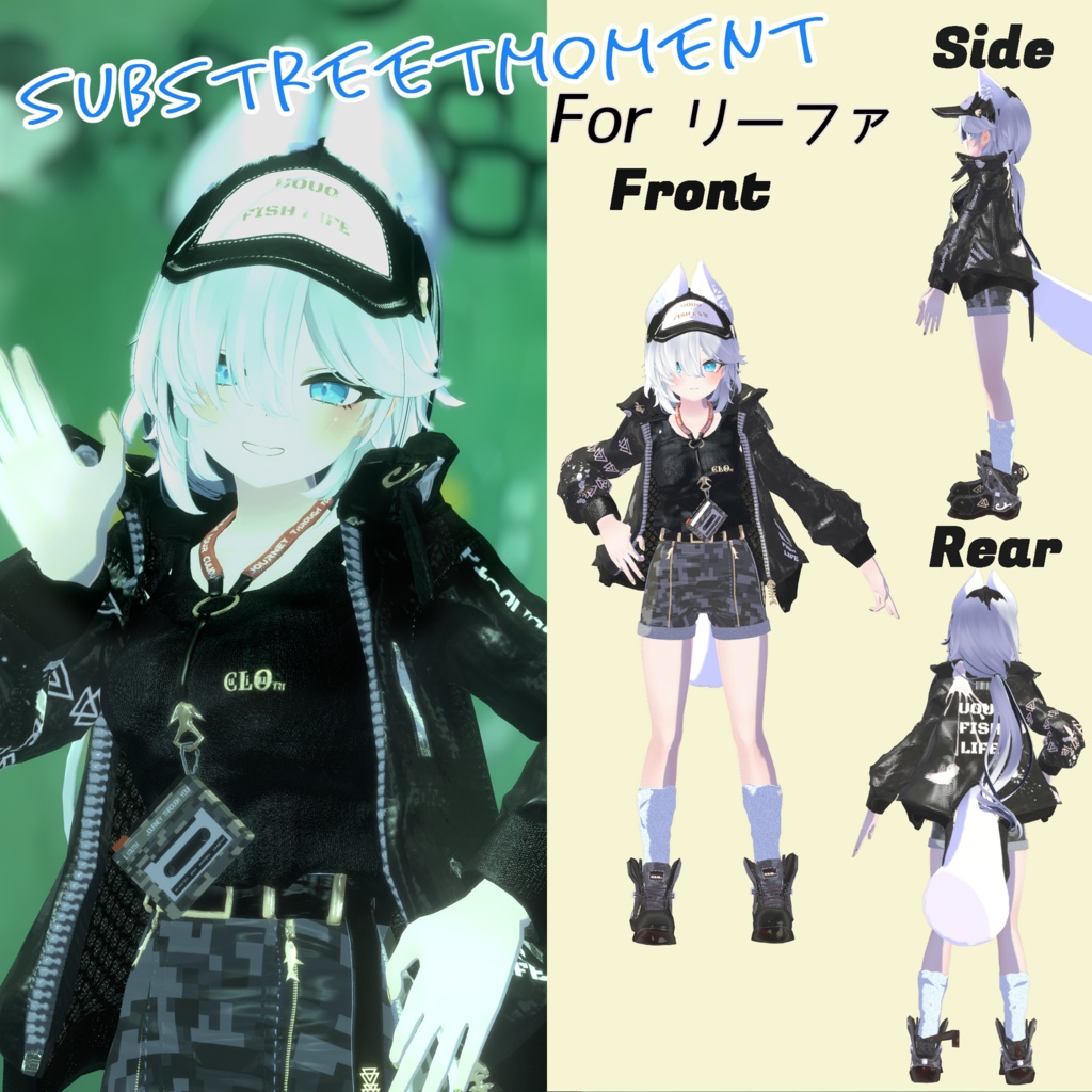 【30アバター対応】7th Lot. SubStreet Moment 【衣装】