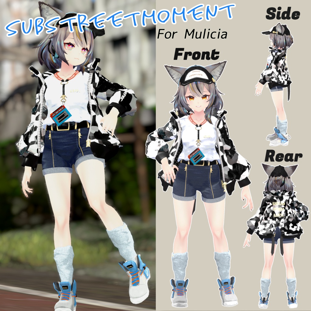 【30アバター対応】7th Lot. SubStreet Moment 【衣装】