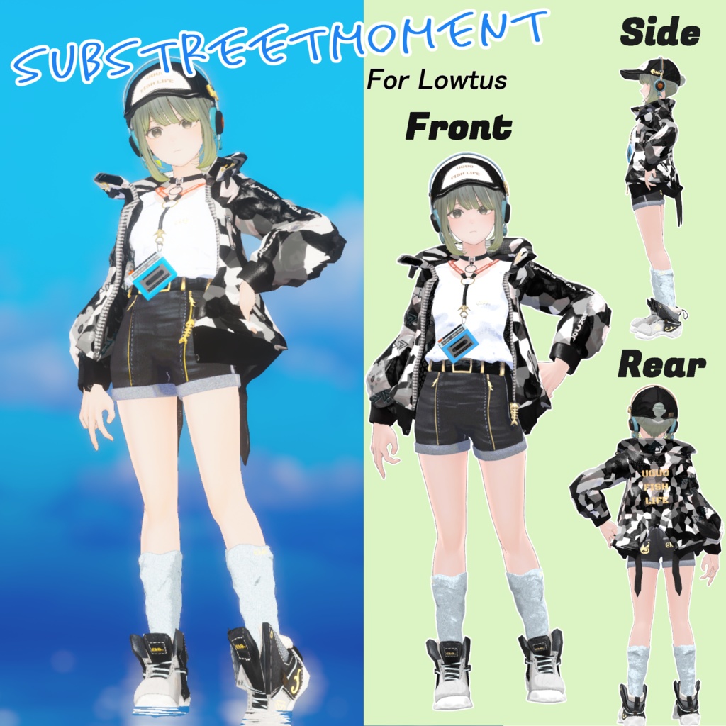 【30アバター対応】7th Lot. SubStreet Moment 【衣装】