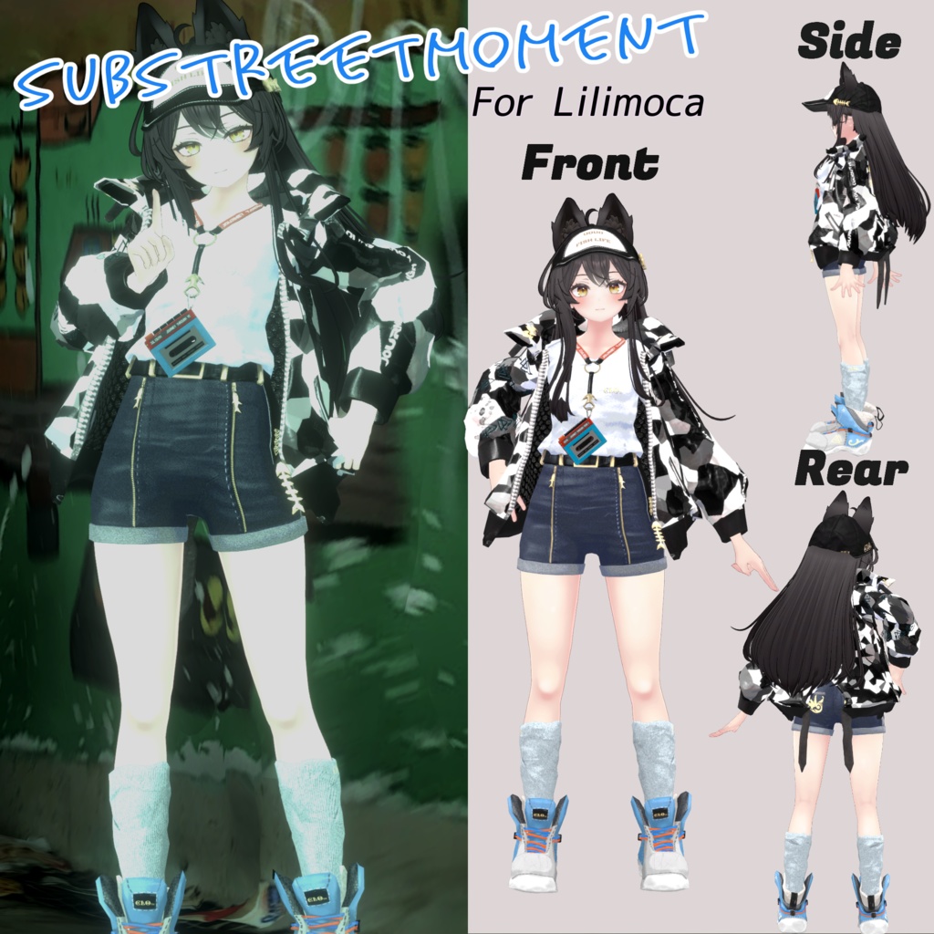 【30アバター対応】7th Lot. SubStreet Moment 【衣装】