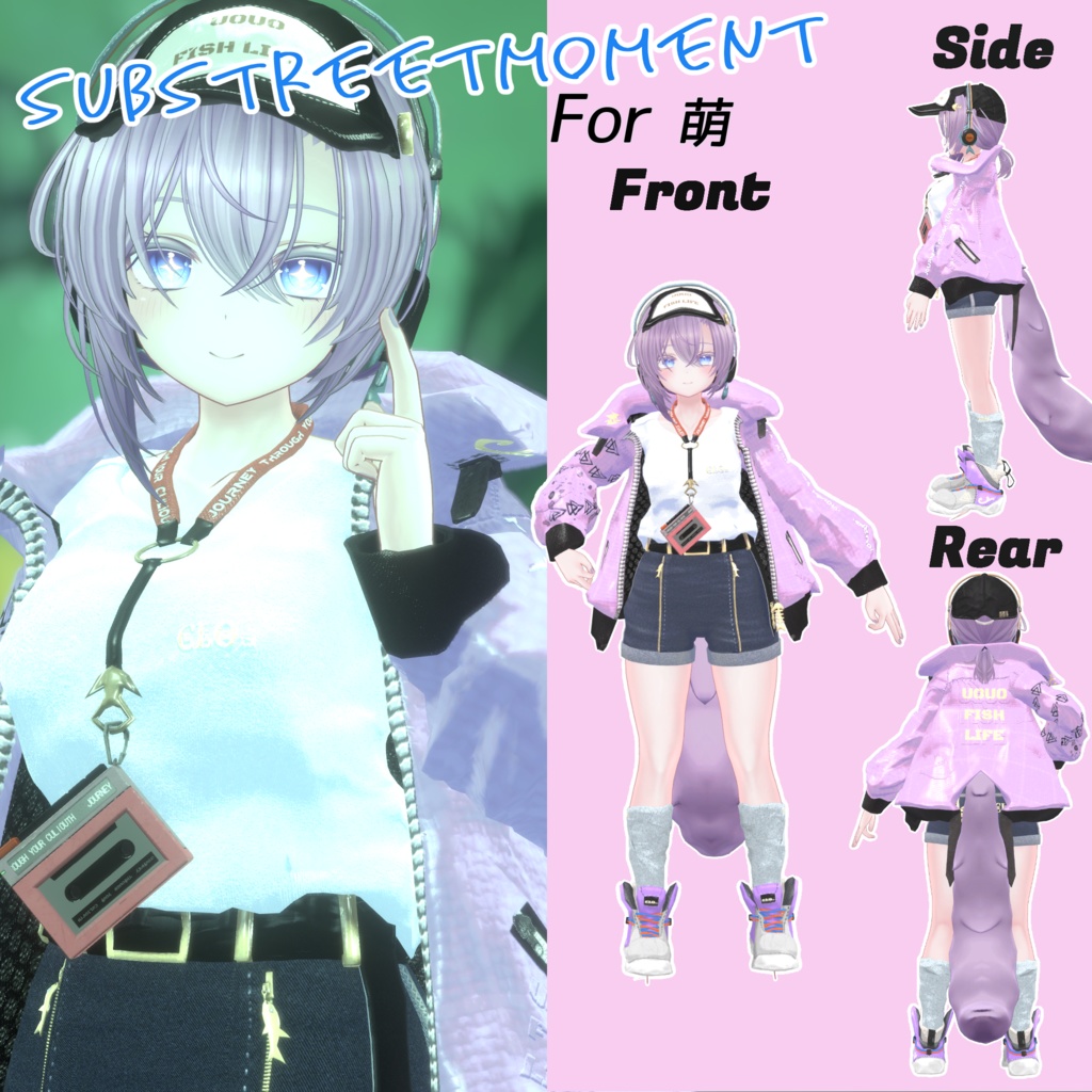 【30アバター対応】7th Lot. SubStreet Moment 【衣装】