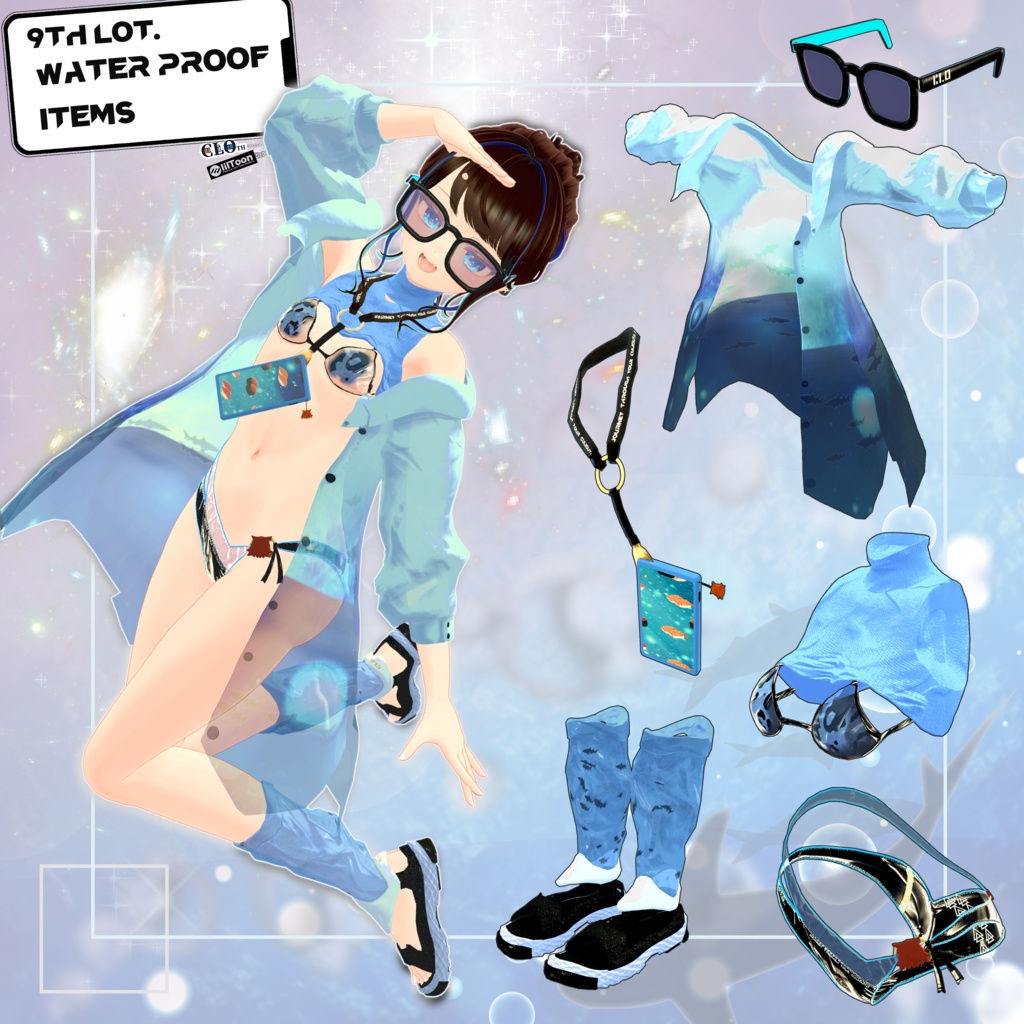 【複数アバター対応】9th. Lot. Water Proof【水着】