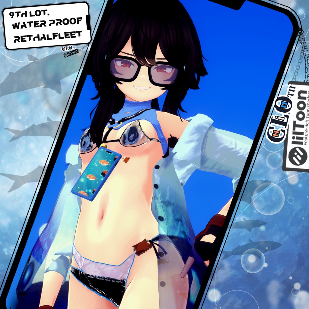 【複数アバター対応】9th. Lot. Water Proof【水着】