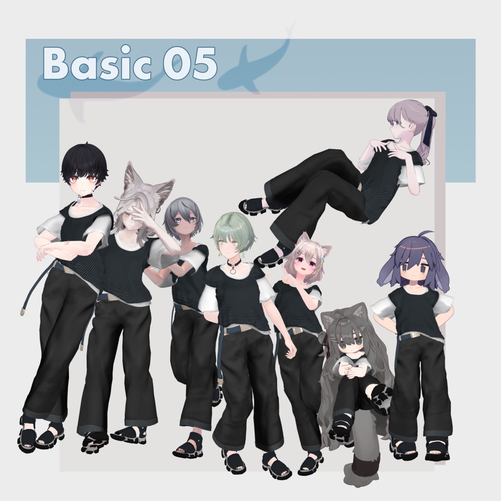 Basic06 Casual Natsu Fuku 2【複数アバター対応】