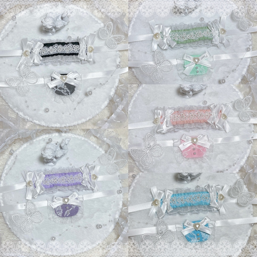 カラースタイ、ヘッドドレスセット