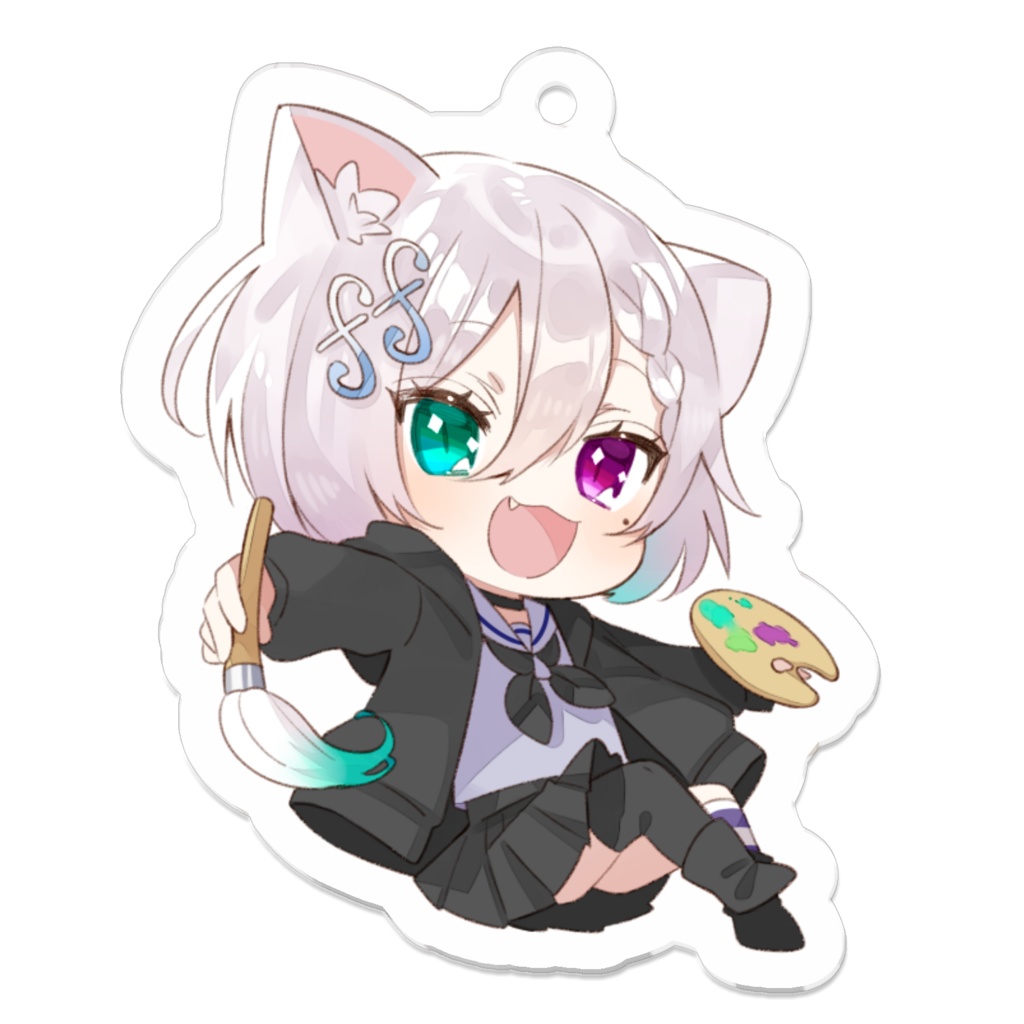 藍 アクリルキーホルダー