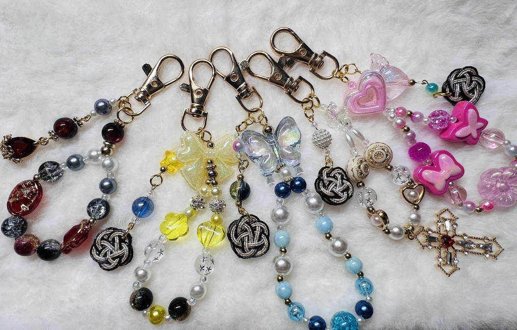ビーズキーホルダー