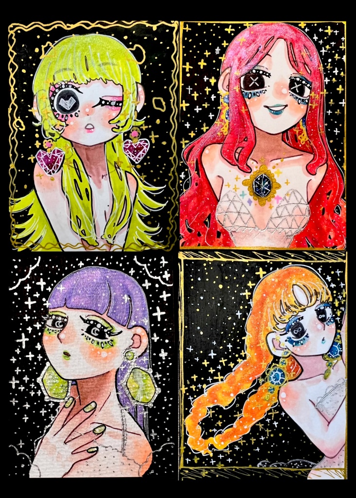 こっちを見るおんな達 アナログイラスト作品集(2021~2025)