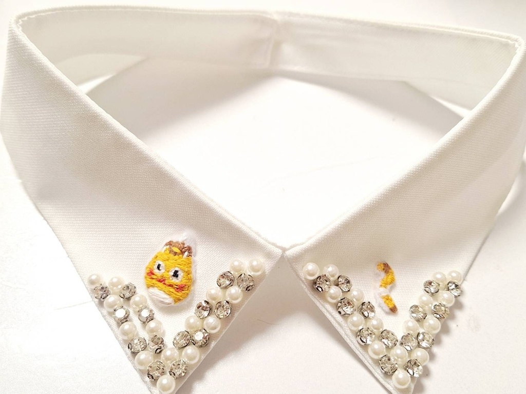 ひげさんの付け襟