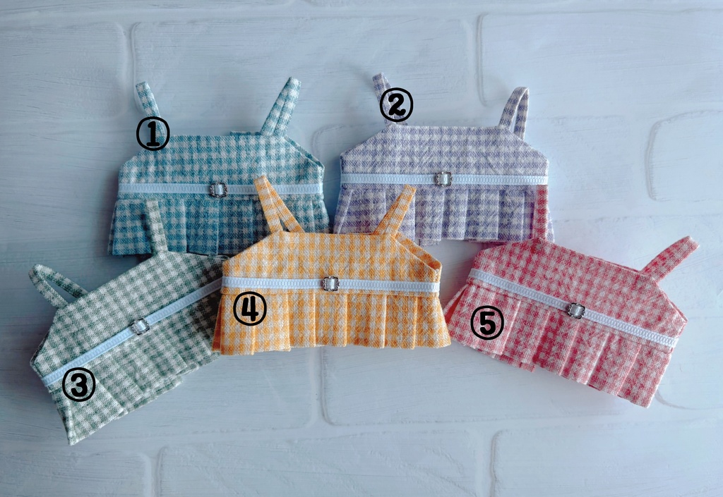 «ぱぺっと用»チェックワンピース