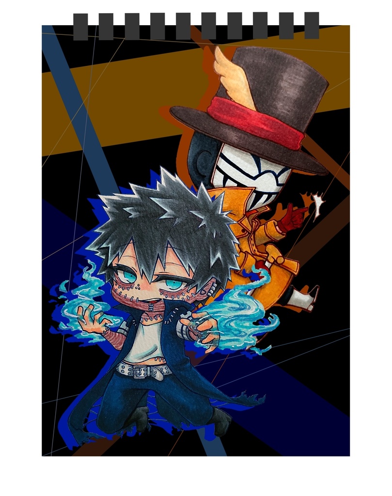 A6スケッチブック(荼毘＆Mr.コンプレス)