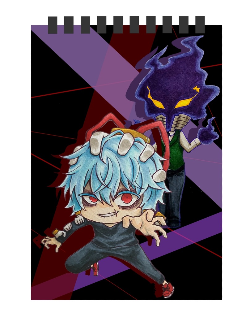 A6スケッチブック(死柄木＆黒霧)