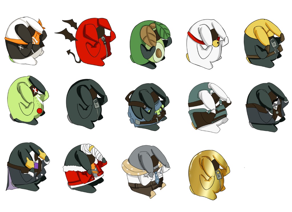 ボンプ　フレークシール　14種入り