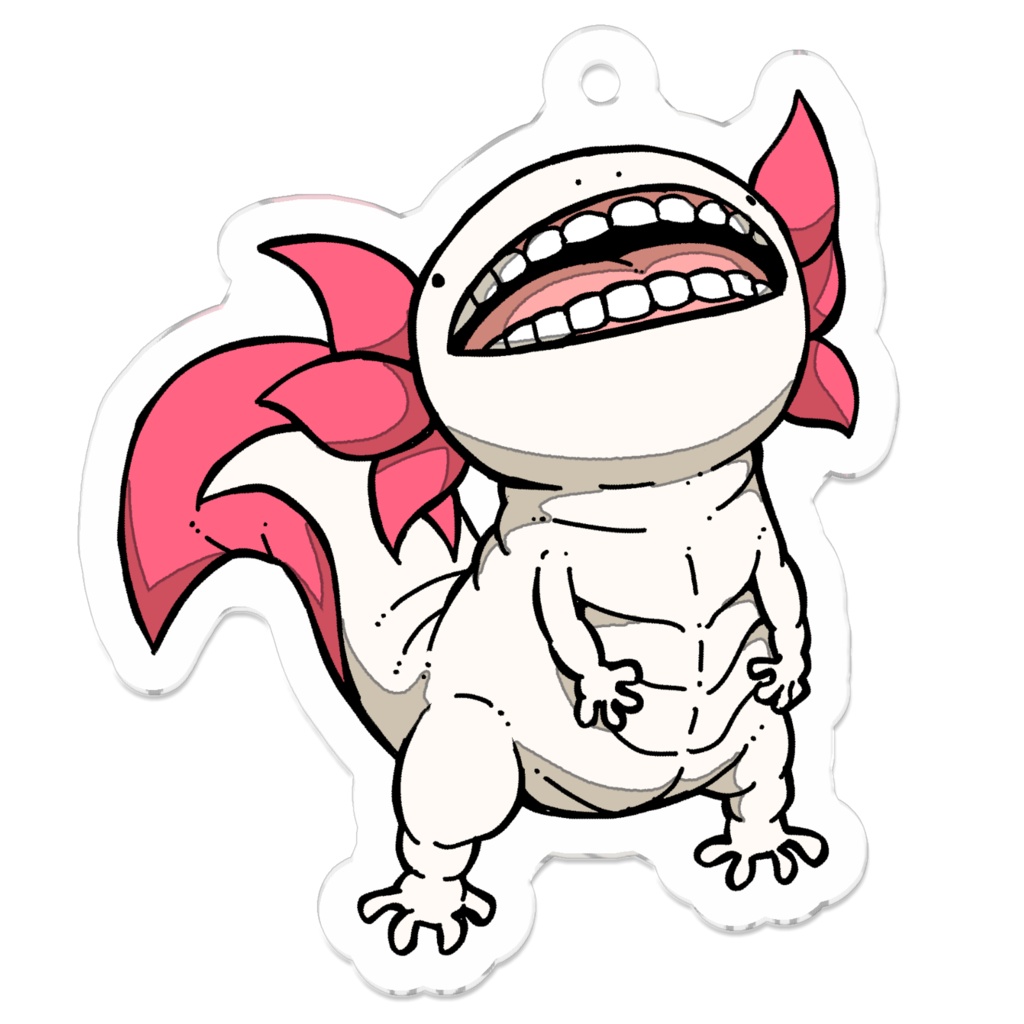 「ウーパールーパー」【アクリルキーホルダー/acrylic keychain】
