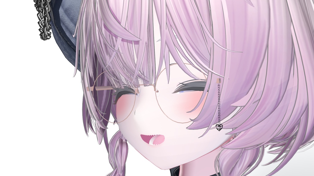 3Dモデル ハートの眼鏡