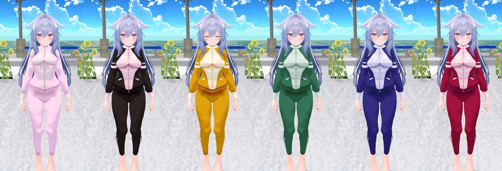 【桔梗用】6色ジャージ【VRC】