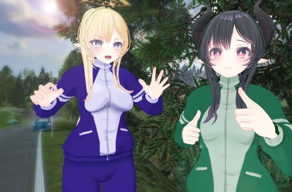 【ルキフェルちゃん用】6色ジャージ【VRC #MARUBODY】