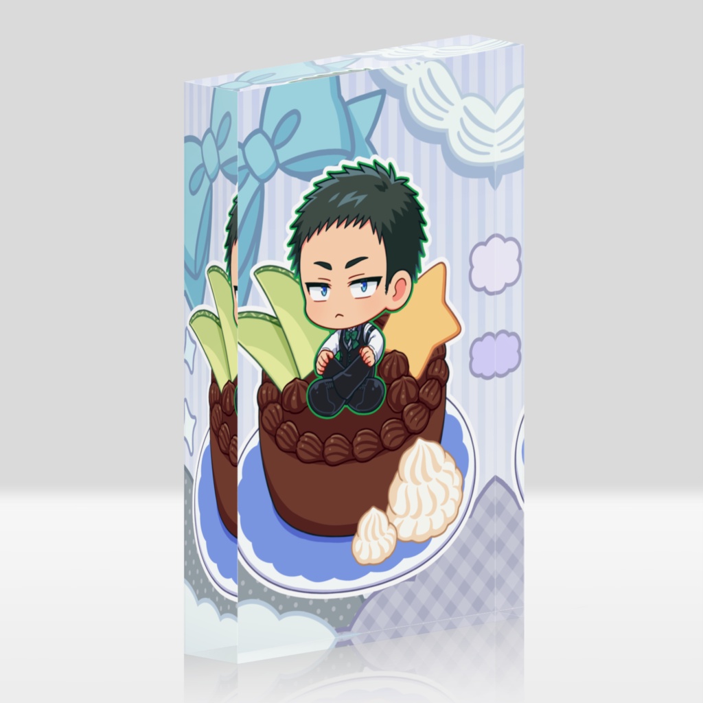 壮介とチョコケーキ／アクリルブロック
