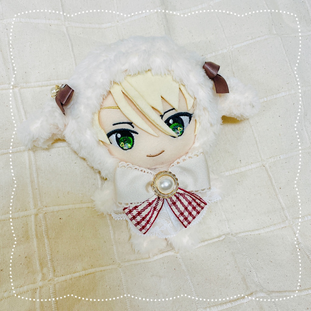 きぐるみひつじさん★チェックリボン