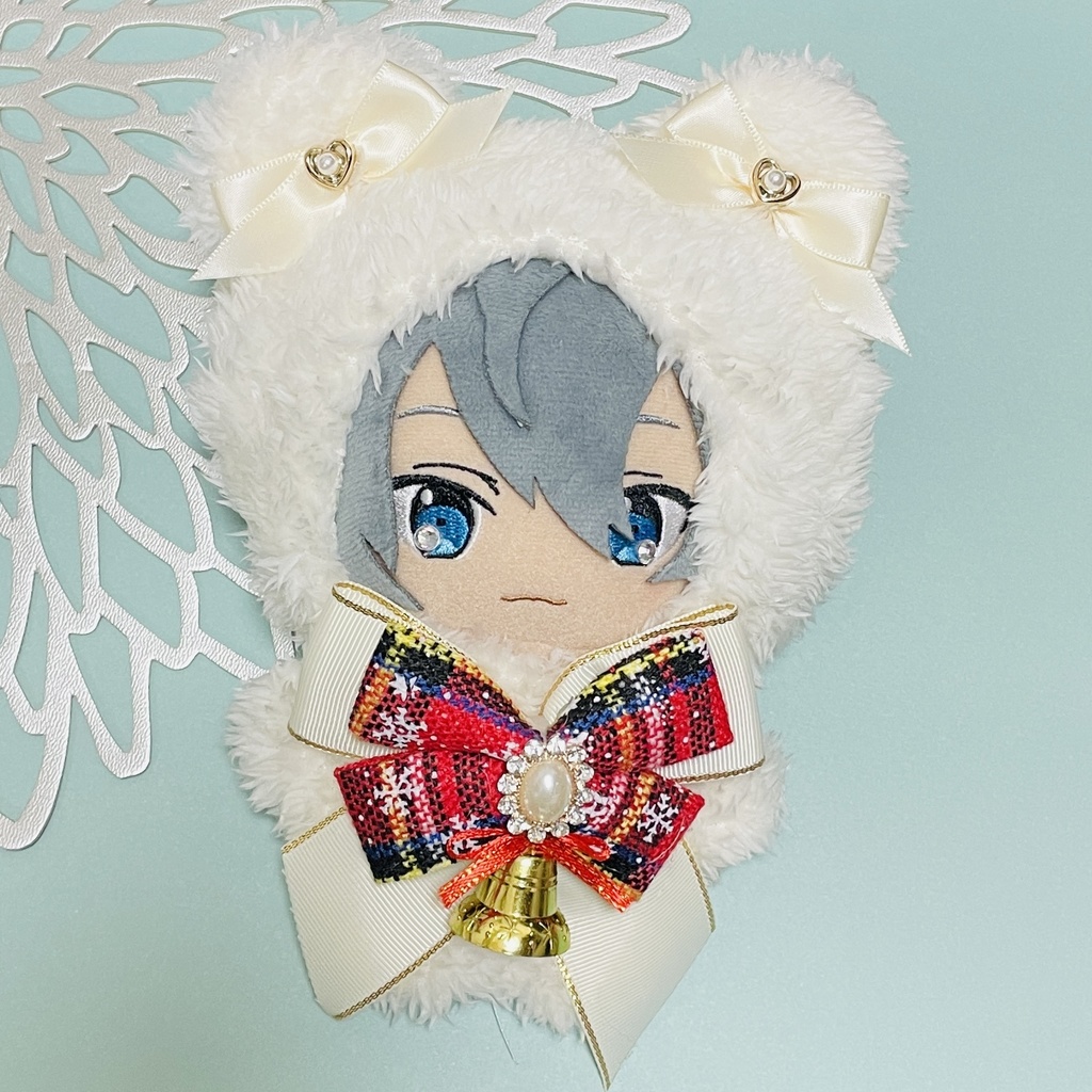 クリスマスリボンのしろくまさん
