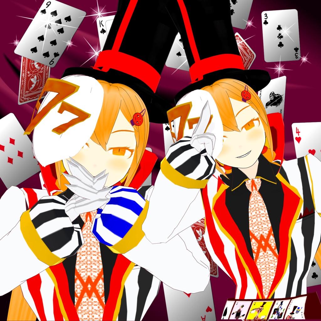 乱数卿ジャックポット・コスプレイヤー Vroidstudio用カスタムアイテム