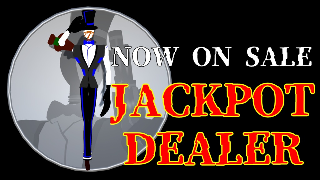 乱数卿ジャックポット3Dアバター用VRMモデル