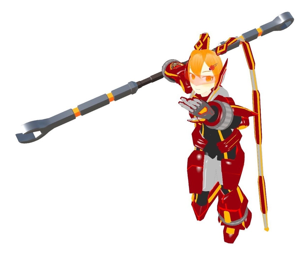 スパナラッシャー.glbモデル【武器】