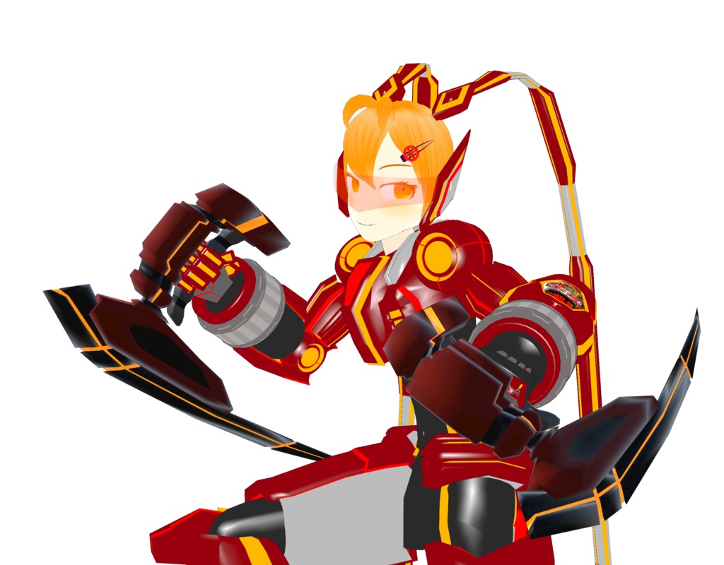 ブレイドトンファー glb&fbxモデル【武器】