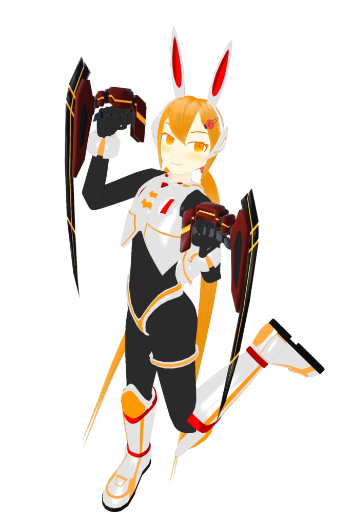 ブレイドトンファー glb&fbxモデル【武器】