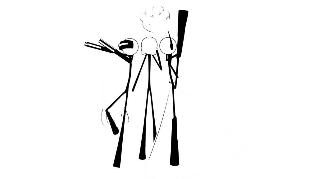 戦闘用棒人間3Dアバター Battle Stickers Hero'Soul【VRM】