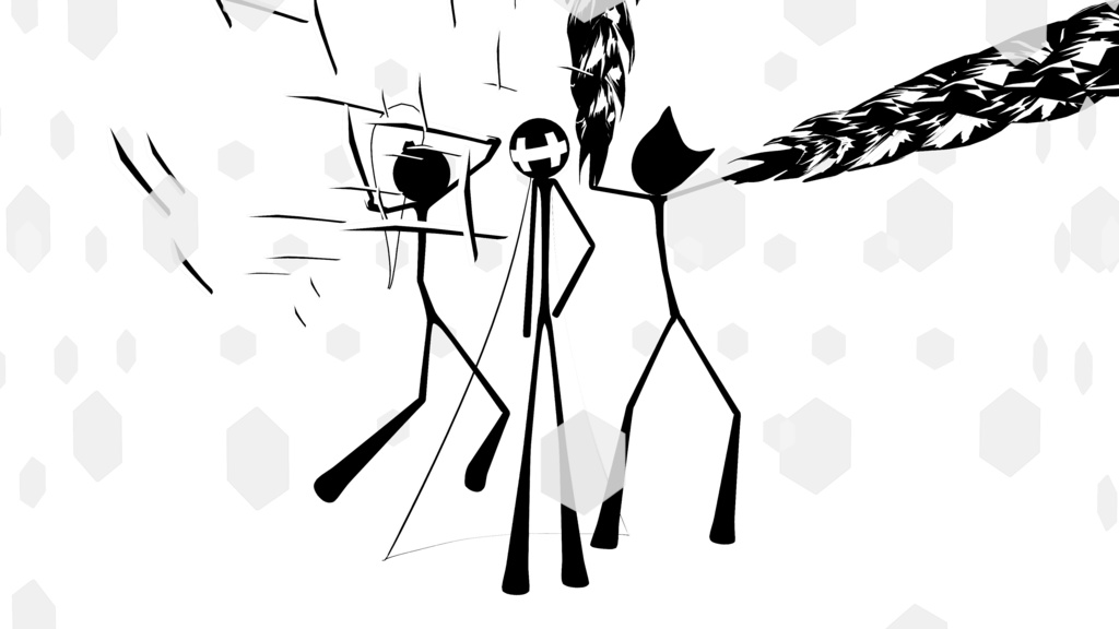 戦闘用棒人間3Dアバター Battle Stickers Villain's Conviction【VRM】