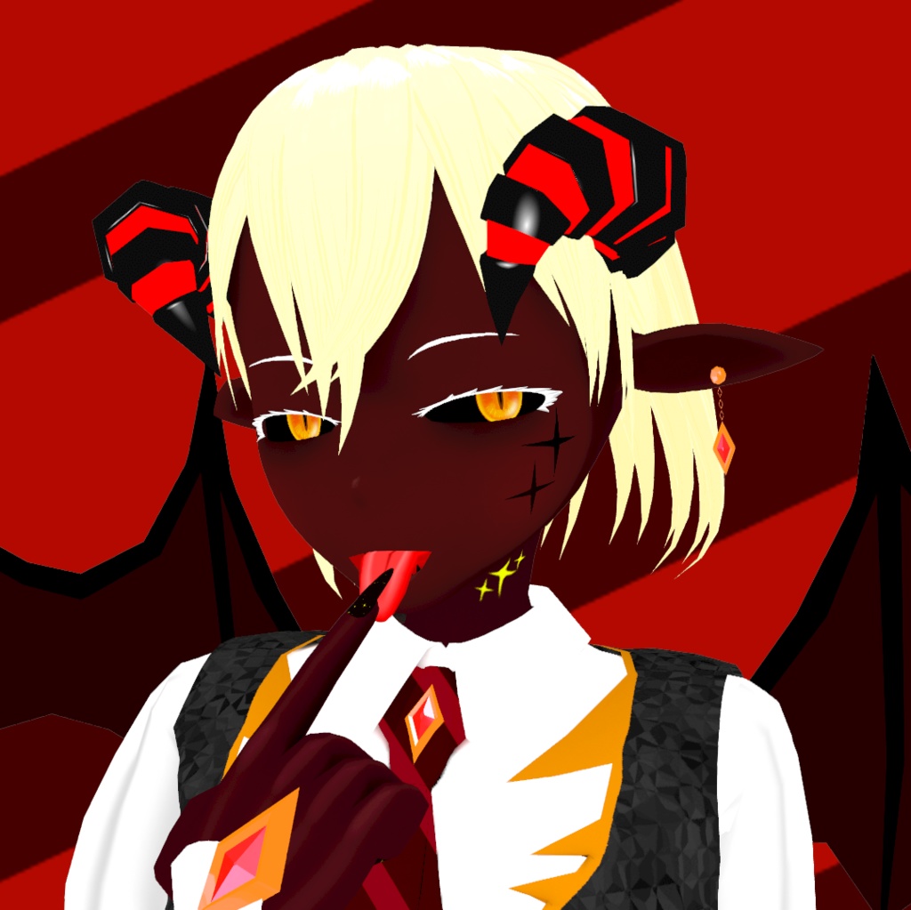 【3Dアバター】チョコレート・デーモン・アナベル【VRM】