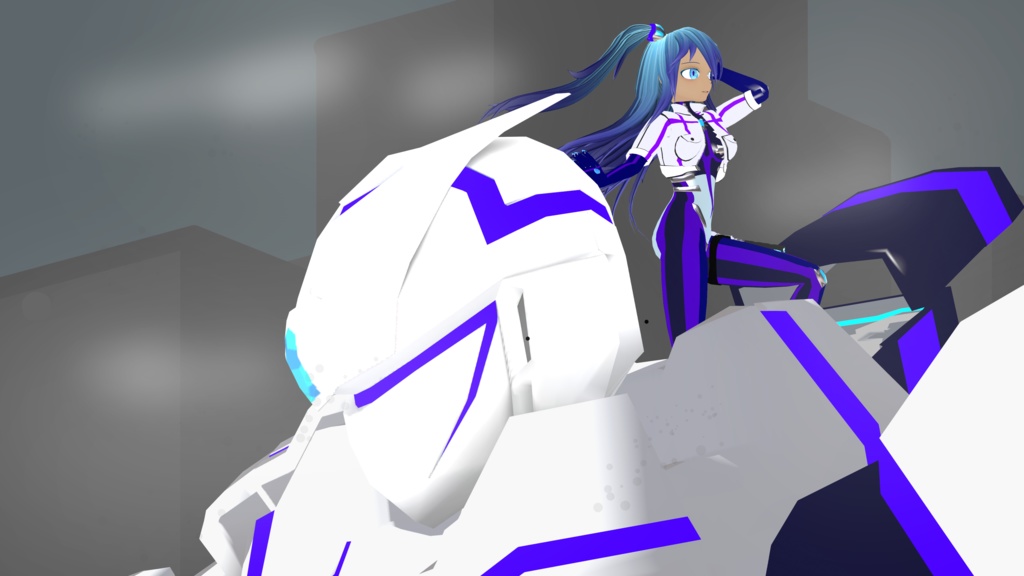 【3Dアバター】特殊警備隊マグナ・シルフィード【VRM】