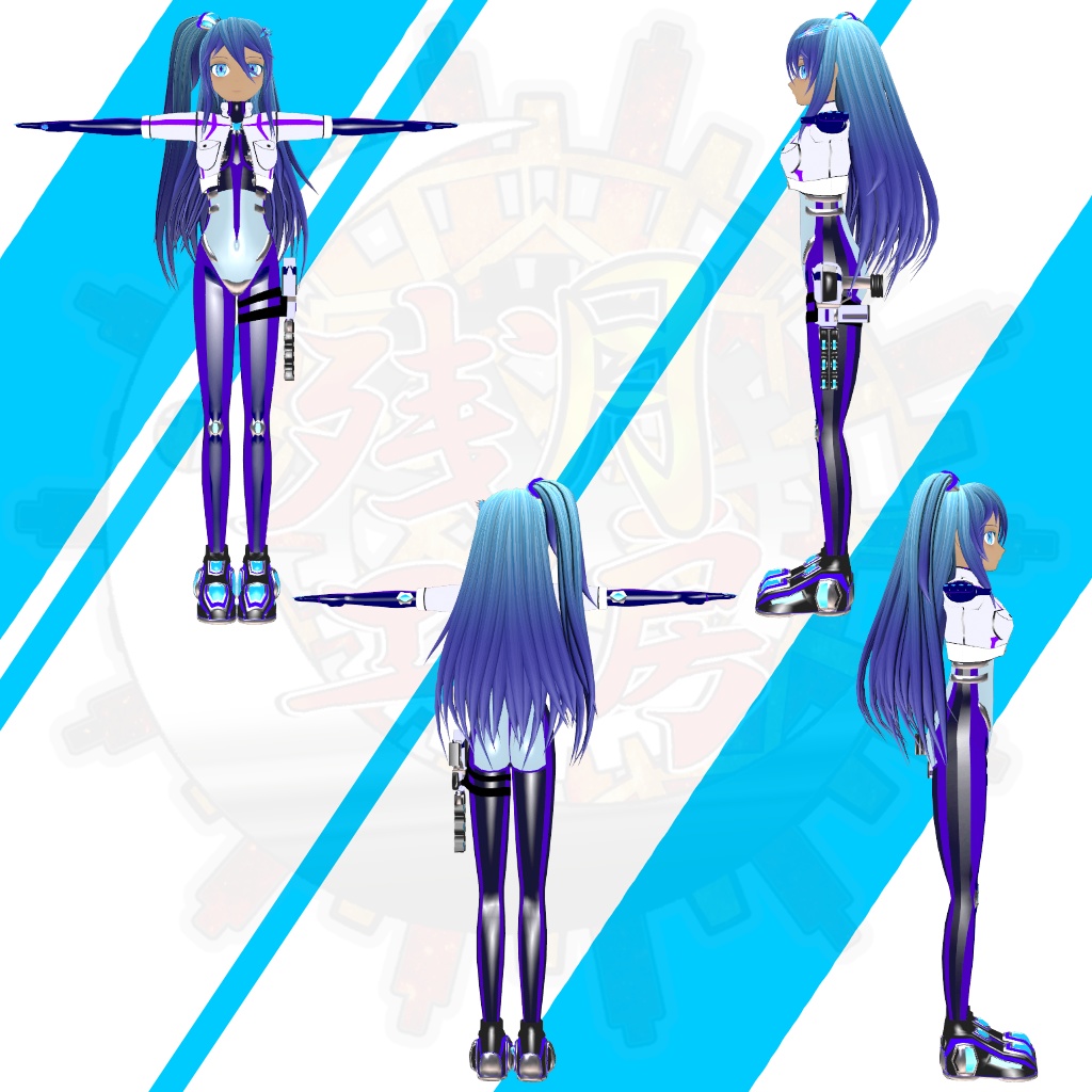 【3Dアバター】特殊警備隊マグナ・シルフィード【VRM】