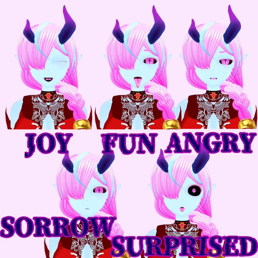 【VRM/VRChat】イビルシスターズ【3Dアバター】