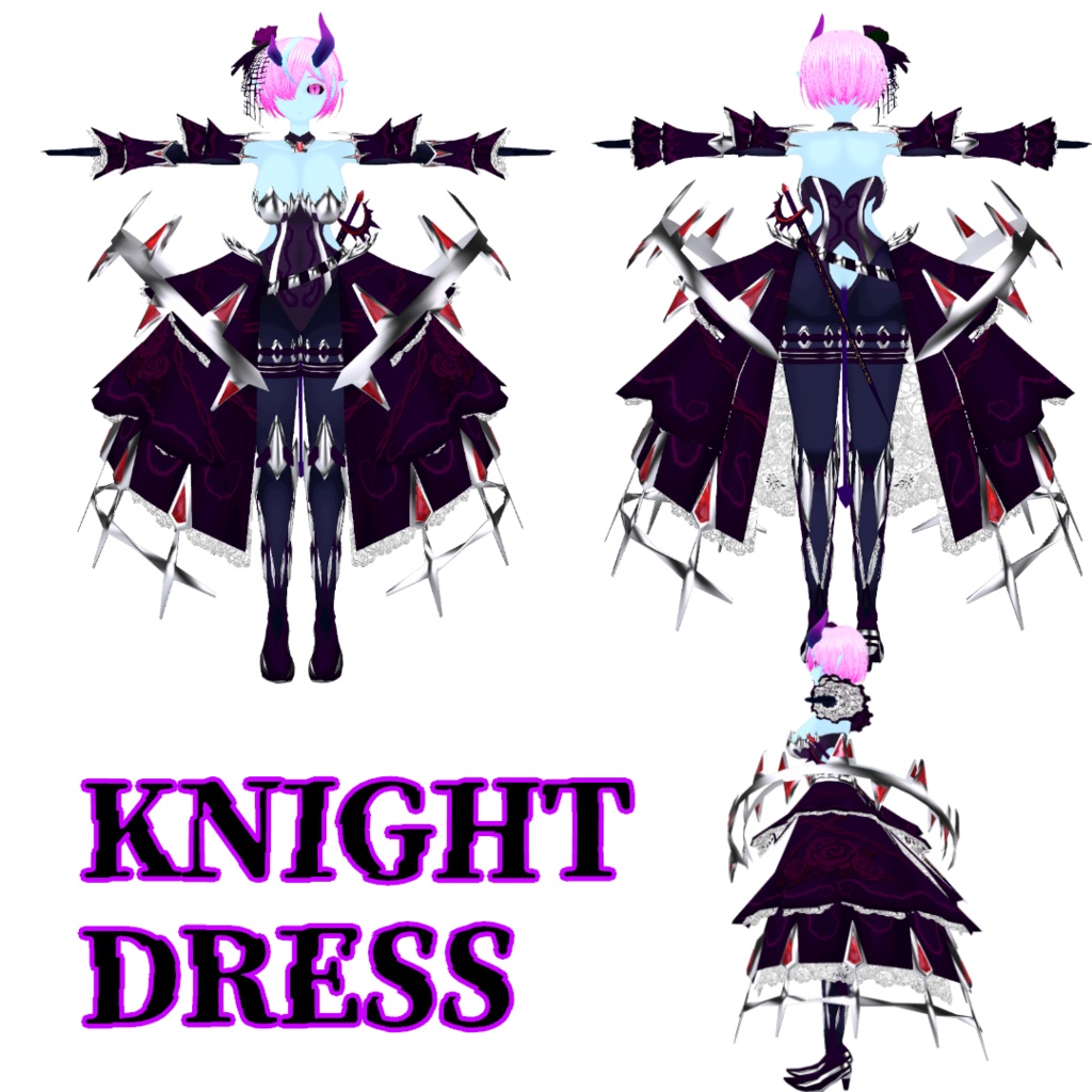 【VRM/VRChat】イビルシスターズ【3Dアバター】