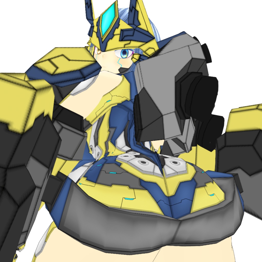 オリジナル3Dアバター『鋼鉄神機リギル・マグノリア』【VRM】