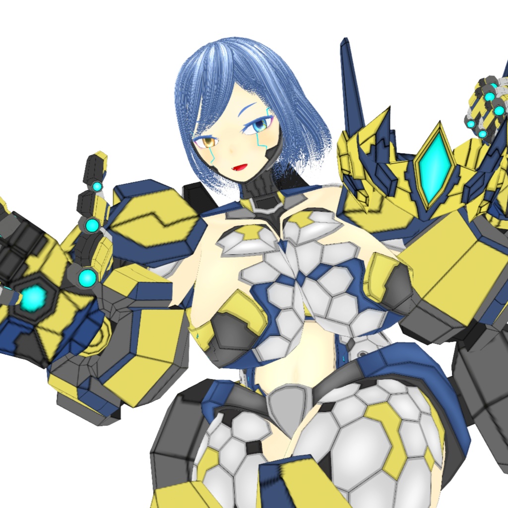 オリジナル3Dアバター『鋼鉄神機リギル・マグノリア』【VRM】