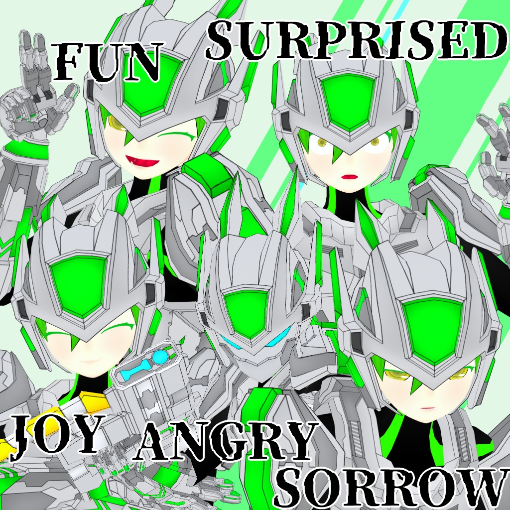 量産機械人間メタルラビット【VRM&FBX】【3Dアバター】