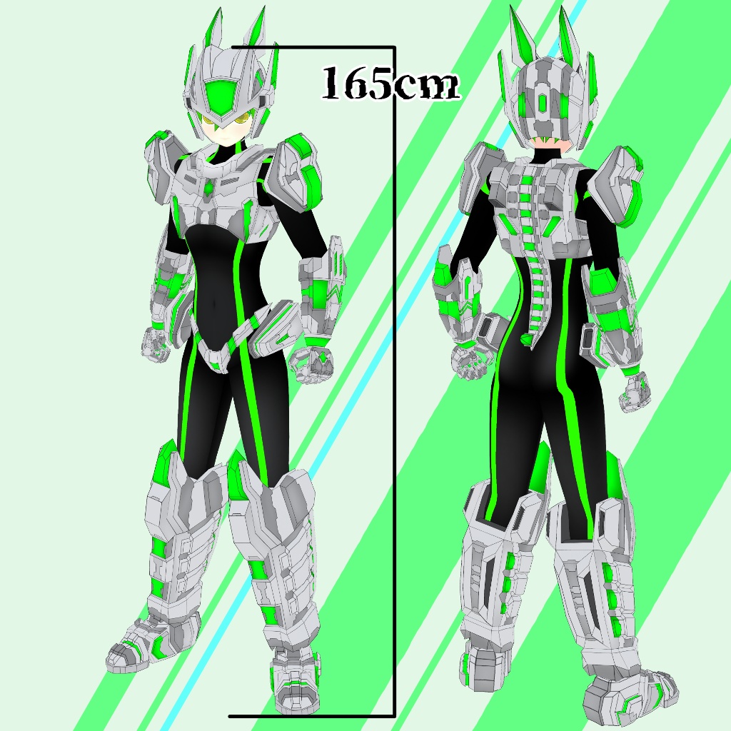 量産機械人間メタルラビット【VRM&FBX】【3Dアバター】