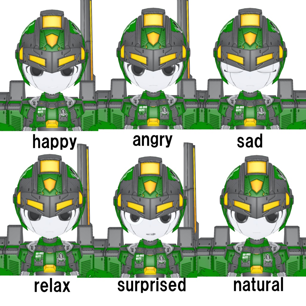 機械外装ショックギアまとめ買いパック【3Dアバター】【VRM&FBX】【cluster&VRChat】