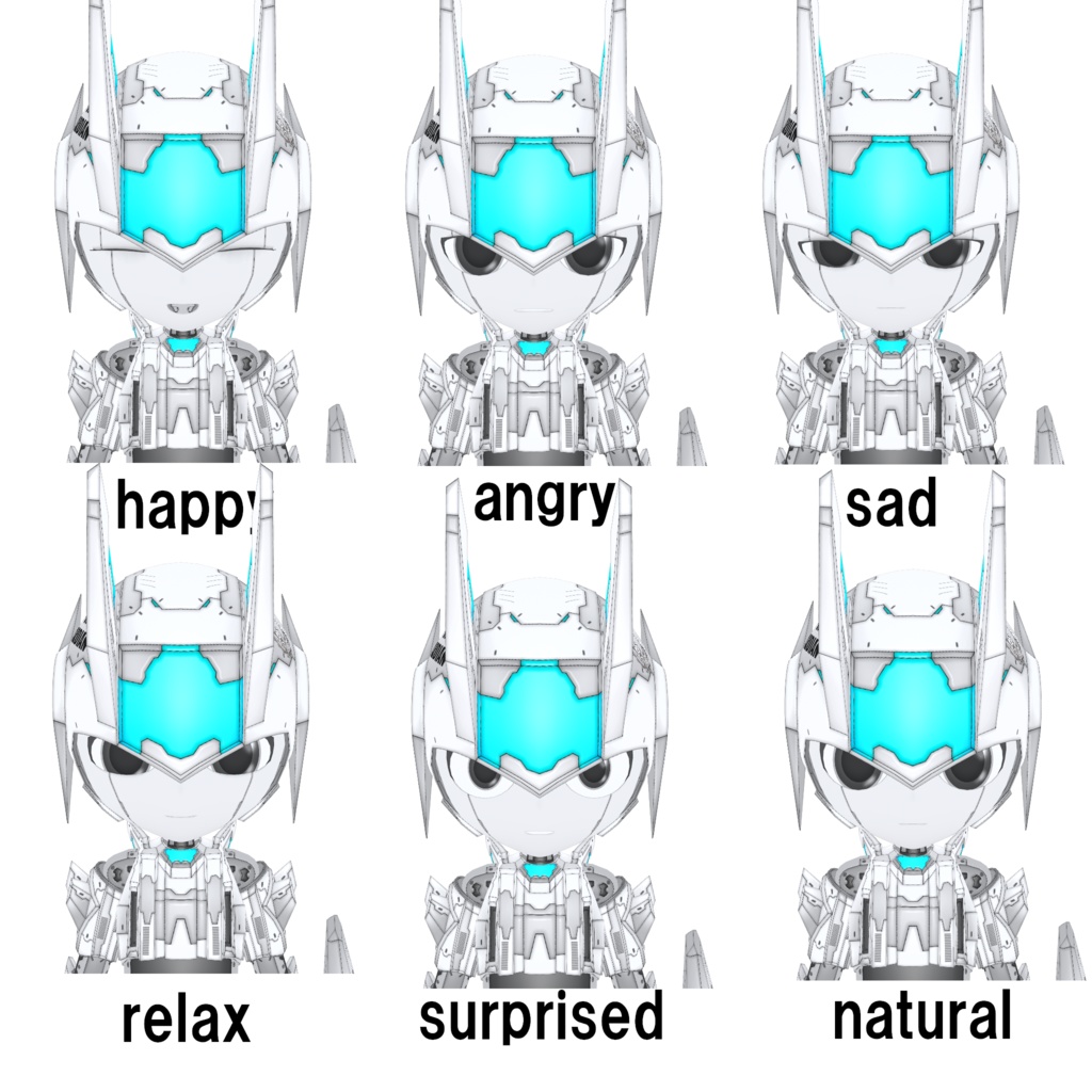 機械外装ショックギアまとめ買いパック【3Dアバター】【VRM&FBX】【cluster&VRChat】