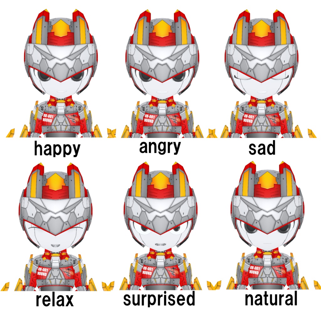 機械外装ショックギアまとめ買いパック【3Dアバター】【VRM&FBX】【cluster&VRChat】